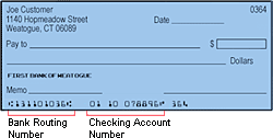 Sample Bank Check